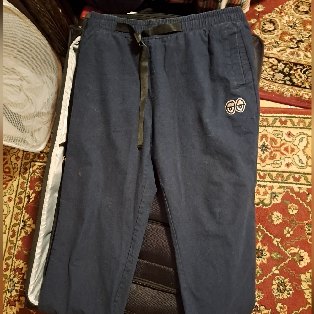 Krooked Ripstop Pants Navy Size L